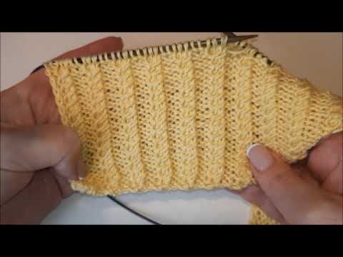 Видео: Ажурная резинка 2 * 3. Новый проект. Вязание для начинающих.