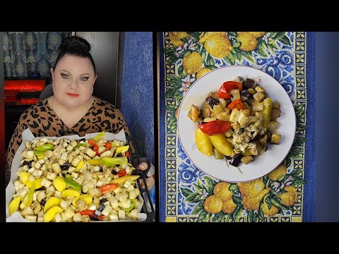 Видео: Овощное Соте  с баклажанами 🍆🫑 Рубрика Готовим вместе 👩‍🍳  Мукбанг 🤗 еда 