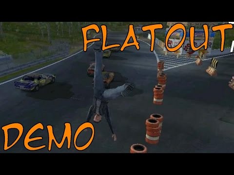 Видео: [кто водитель? я водитель!?] let's play слепое прохождение FlatOut Demo с комментариями gameplay