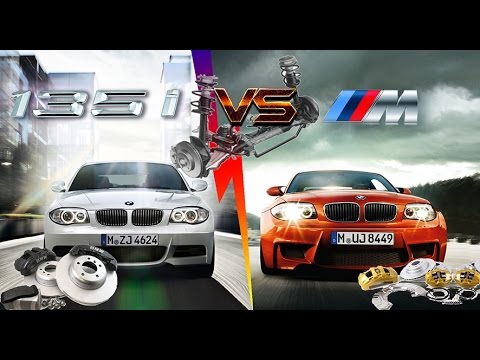Видео: Передняя подвеска и тормоза BMW M-серии.Front suspension and brakes m-power vs stock 1-3 series bmw