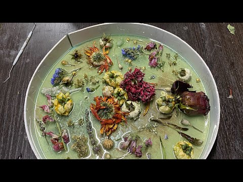 Видео: Часы из сухоцветов. Пошагово. Часть 1