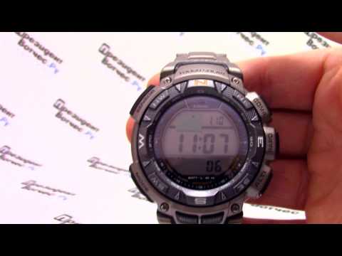 Видео: Часы Casio Pro Trek PRG-240T-7E [PRG-240T-7ER] - Инструкция, как настроить от PresidentWatches.Ru