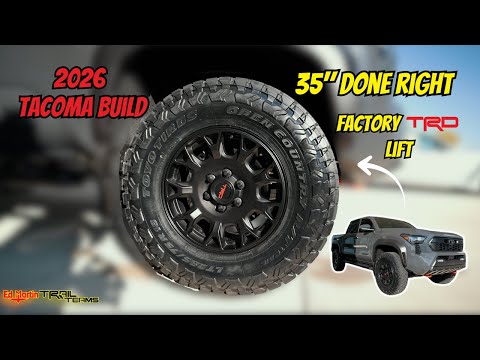 Видео: Toyota Tacoma 2026 года на 35-дюймовых дисках. Сделано ПРАВИЛЬНО! (Заводская сборка TRD Lift)