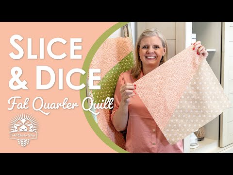 Видео: Самое простое и быстрое одеяло Fat Quarter! 😮 Всего 12 Fat Quarter в Slice & Dice! Клубы Fat Quar...
