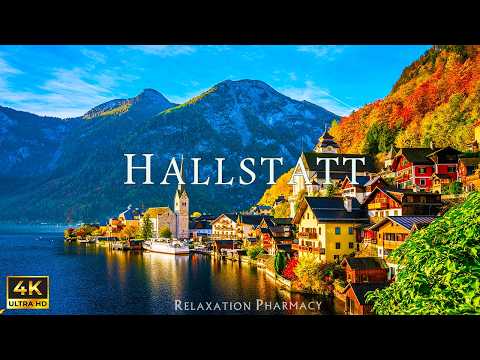 Видео: Hallstatt 4K UHD - Релаксационный фильм 4K - Потрясающая красивая природа с расслабляющей музыкой