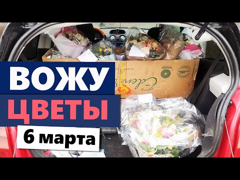 Видео: Вожу цветы 6 марта