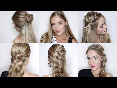 Видео: 6 КРАСИВЫХ И ПРОСТЫХ ПРИЧЕСОК НА РАСПУЩЕННЫЕ ВОЛОСЫ | 6 EASY HALF UP HALF DOWN HAIRSTYLES