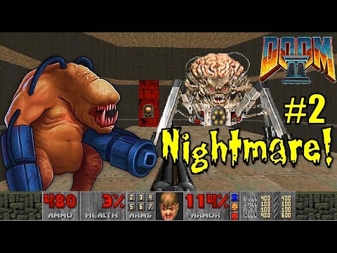 Видео: Doom II Nightmare! (часть 2/3)
