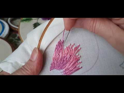 Видео: Вышивка гладью для начинающих. Основы техники. Stitch embroidery for beginners.