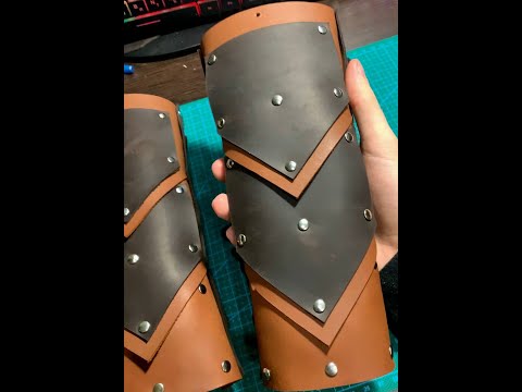 Видео: Изготовление наручей из кожи