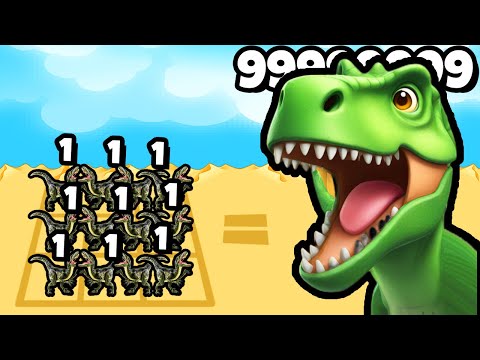 Видео: ЭВОЛЮЦИЯ ОБЪЕДИНЕНИЯ ДИНОЗАВРОВ! | Dinosaur Battle: Merge & Fight