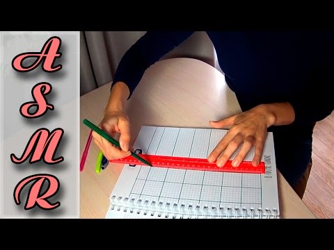 Видео: АСМР/ASMR Чертежи на бумаге, звук фломастера, тихая речь