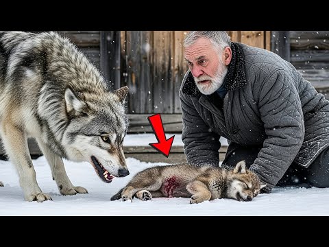 Видео: Волчица принесла умирающего волчонка к старому ветерану... То, что случилось дальше, поразило всех