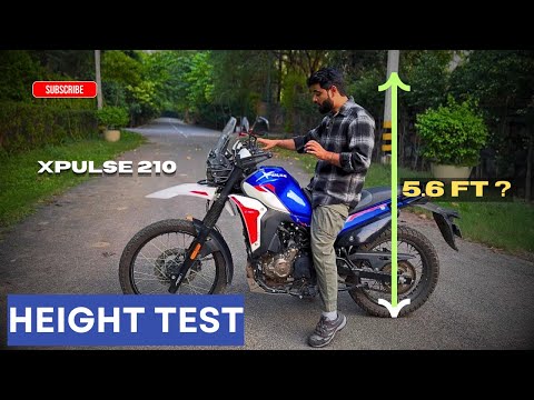 Видео: Тест высоты XPulse 210 | Высота сиденья XPulse 210 2025 | Сравнение и обзор высоты XPulse 210