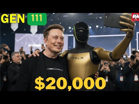 Видео: ШОКИРУЮЩАЯ демонстрация Tesla Bot Gen 3 от Илона Маска! ЛУЧШИЕ МОМЕНТЫ СОБРАНИЙ Акционеров 2025 Г...