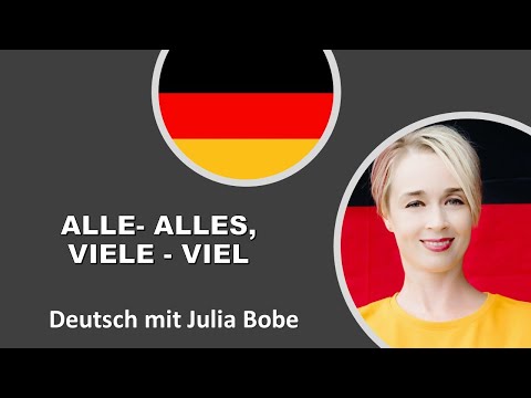 Видео: alle-alles, viele-viel. | Немецкий язык для начинающих | Deutsch mit Julia Bobe