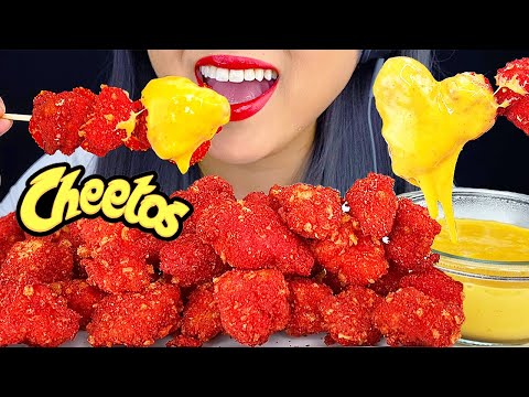 Видео: ASMR CHEESY HOT CHEETOS POPCORN CHICKEN * Жареные куриные звуки еды * (не говорить) ASMR Phan