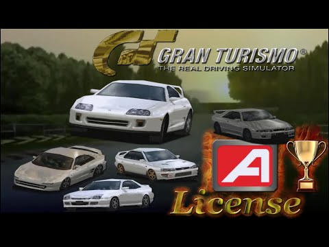Видео: Gran Turismo 1/Прохождение Лицензии класса А на ЗОЛОТО/Призовая машина - TOYOTA TRD3000GT!