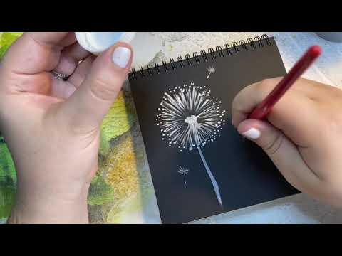 Видео: Как нарисовать одуванчики