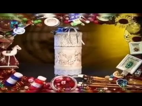 Видео: Декупаж. Декорируем бидон тканным кружевом. Мастер класс. Наташа Фохтина