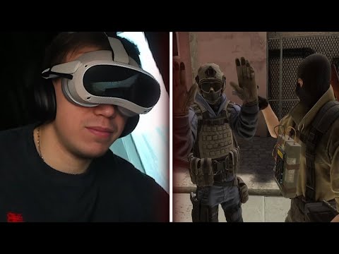 Видео: ГЛЕБ ИГРАЕТ В CS:GO VR (PAVLOV VR)