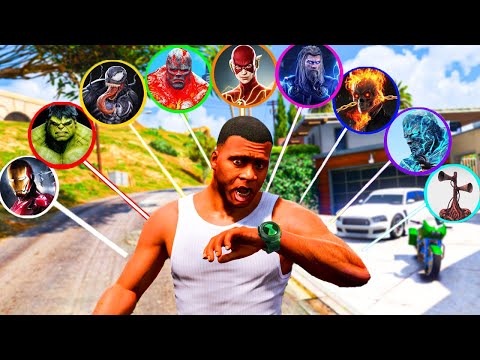 Видео: ФРАНКЛИН ГЕРОЙЛАРДЫҢ КҮШТЕРІН ӨЗІНЕ ТАРТЫП АЛДЫ (GTA V)