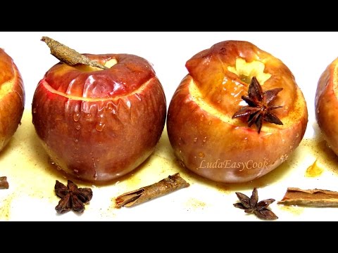 Видео: Запеченные #яблоки с корицей. Простой и полезный десерт #LudaEasyCook