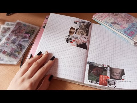 Видео: асмр оформление блокнота (⁠；⁠^⁠ω⁠^)  скрапбукинг • asmr scrapbooking, whispering 