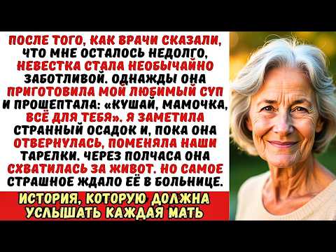 Видео: Невестка подсыпала мне яд в суп и улыбнулась. Но она не знала, что я...