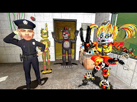 Видео: АНИМАТРОНИКИ ПУГАЮТ ОХРАННИКА FNAF COOP ► Garry's Mod