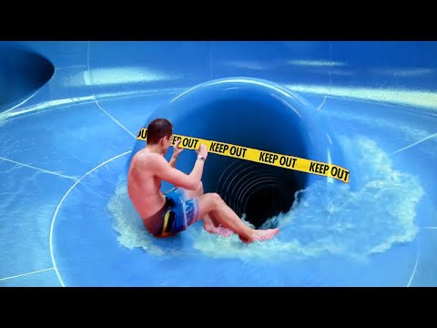 Видео: Это Запрещенная Водная Горка, в Аквапарке...