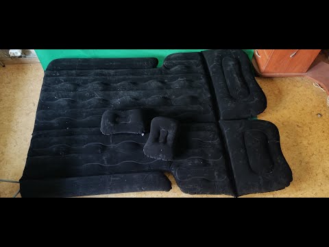 Видео: Надувной матрас в машину. Спальное место в Suzuki Jimny.