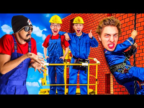 Видео: Что ЗА Бред - А4 Стали СТРОИТЕЛЯМИ на 24 Часа Челлендж !