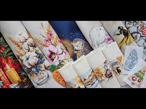 Видео: 20. ИТОГИ 2023. ВЫШИВКА крестом. ГОТОВЫЕ работы. Риолис, Чудесная игла, Panna, Кларт, Алиса, Овен.