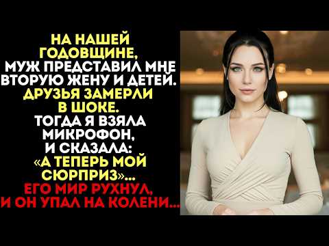 Видео: На годовщине муж представил мне вторую жену. Я взяла микрофон и...
