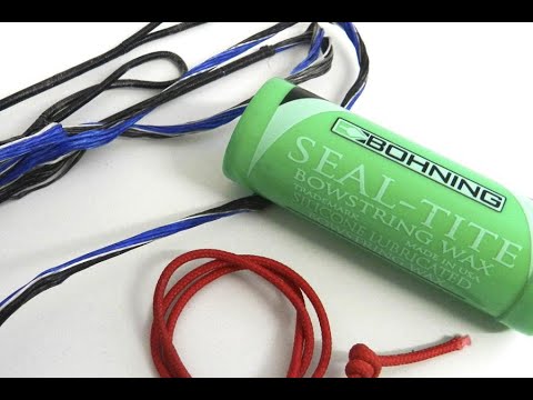 Видео: Вощение и смазка лучной тетивы пчелиным воском. string bow wax