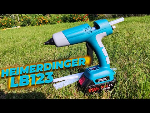 Видео: Heimerdinger lb123 беспроводной аккумуляторный  пистолет горячего клея. обзор+разборка.