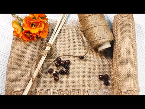 Видео: Почему моя подруга у меня забрала это? | Как сделать декор на стену комнаты из джута и мешковины