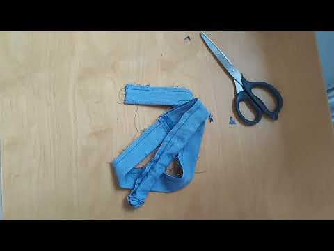 Видео: Сумка из старых джинсов. Подробное видио.
