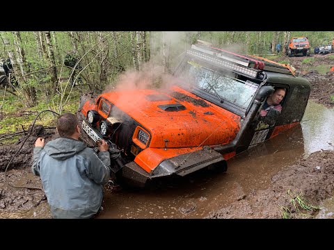 Видео: Команда Спб и Мск в одном видео) выкатили wrangler на 44’ и unimog! Рубилово года