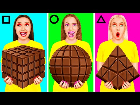Видео: Геометрический Челлендж с Едой | Смешные Челленджи с Едой с Craft4Fun Challenge