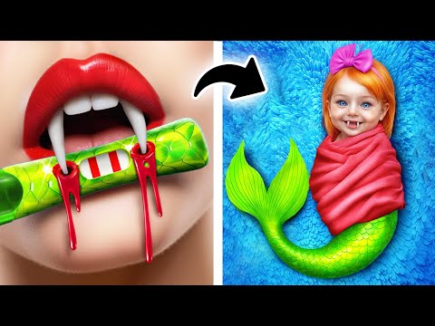 Видео: Бедная Русалка в Богатой Вампирской Семье! Как Стать Вампиром!