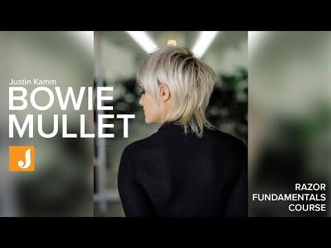 Видео: Основы бритвы Jatai Feather Razor – Занятие 7 – Боуи-Муллет