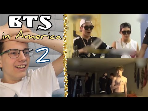 Видео: "Энергичная жизнь BTS в Америке" 2-ой эпизод - Реакция (Айдолы-пикаперы 😆😂😆)