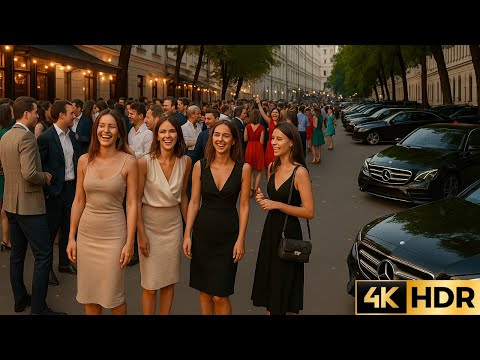 Видео: 🇷🇺 4K HDR Вечер пятницы. МОСКОВСКИЙ вайб  - Патрики, Малая Бронная, Большая Никитская.