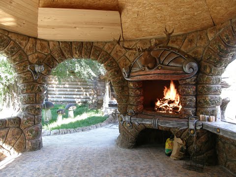 Видео: барбекю   для  шашлыков  как  можно  сделать  трубу  без  кирпича.  из  арт  бетона  и  арматуры.