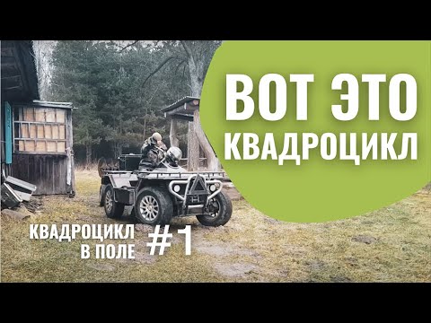 Видео: САМОДЕЛЬНЫЙ КВАДРОЦИКЛ ДИСКУЕТ ПОЛЕ. ЧАСТЬ 1