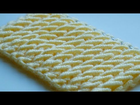 Видео: Узоры спицами. Резинка с косыми петлями.