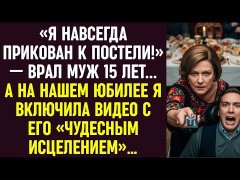 Видео: «Я навсегда прикован к постели!» — врал муж 15 лет… На юбилее я включила видео его «исцеления»…