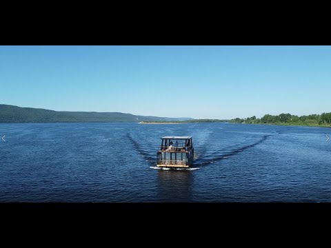 Видео: Электро-ХаусБот, лодка-дом. Жизнь на воде, производство ХаусБотов в Нижнем Новгороде.